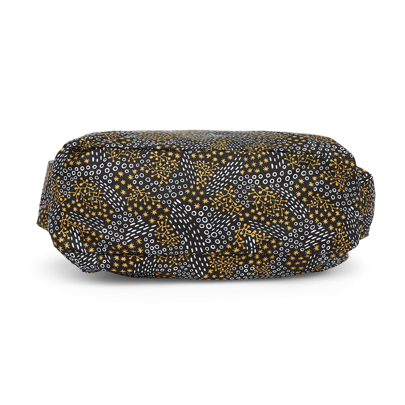 BAOMI CRINKLE SHOULDER BAG Range Black & Yellow Soft One Size Shoulder Bag