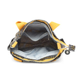 BAOMI CRINKLE SHOULDER BAG Range Black & Yellow Soft One Size Shoulder Bag