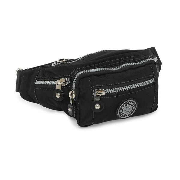 BAOMI CRINKLE WAIST BAG Range Black Soft One Size Waist Bag