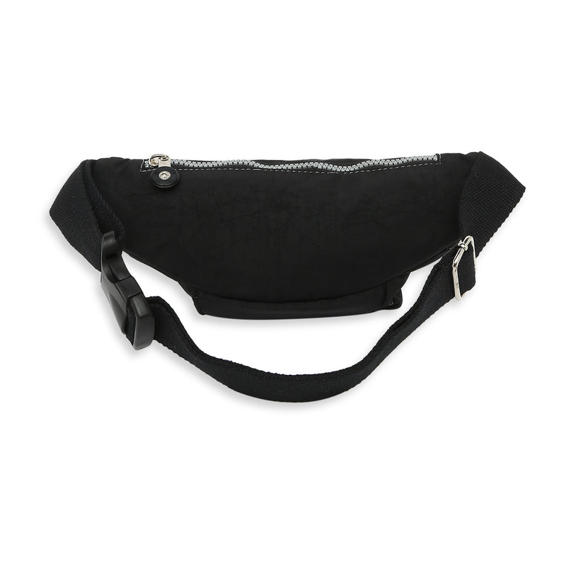BAOMI CRINKLE WAIST BAG Range Black Soft One Size Waist Bag