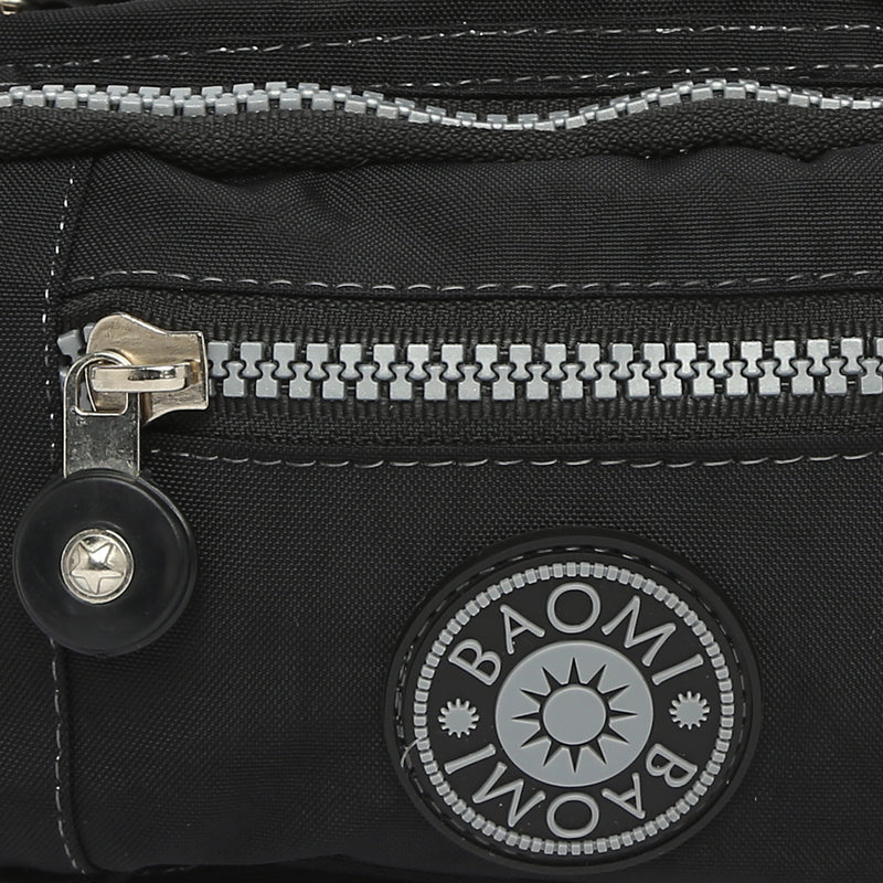 BAOMI CRINKLE WAIST BAG Range Black Soft One Size Waist Bag