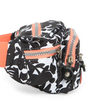 BAOMI CRINKLE WAIST BAG Range Black & Peach Soft One Size Waist Bag