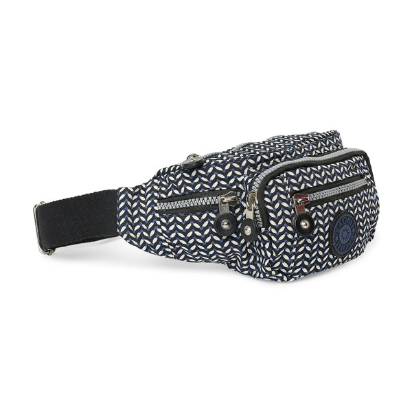 BAOMI CRINKLE WAIST BAG Range Black & White Soft One Size Waist Bag