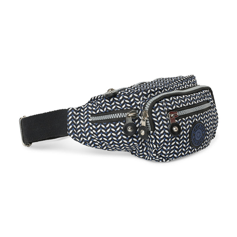 BAOMI CRINKLE WAIST BAG Range Black & White Soft One Size Waist Bag