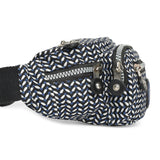 BAOMI CRINKLE WAIST BAG Range Black & White Soft One Size Waist Bag