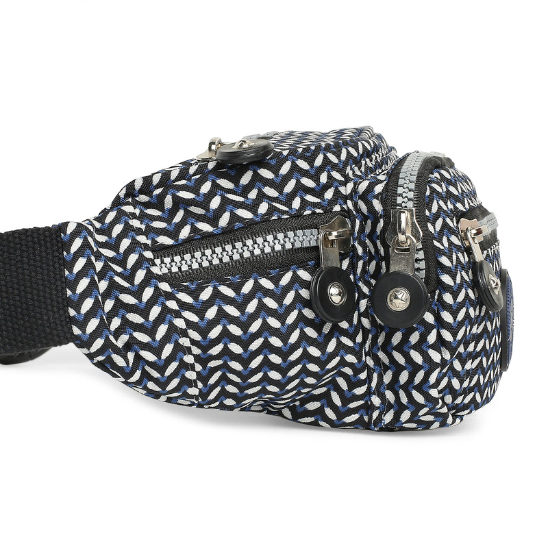 BAOMI CRINKLE WAIST BAG Range Black & White Soft One Size Waist Bag