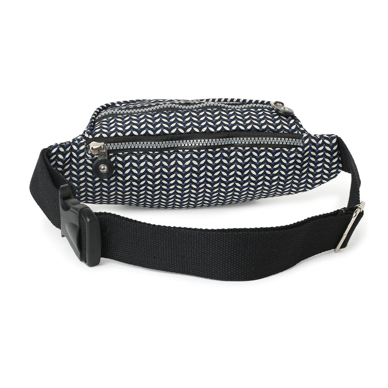 BAOMI CRINKLE WAIST BAG Range Black & White Soft One Size Waist Bag