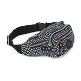 BAOMI CRINKLE WAIST BAG Range Black & White Soft One Size Waist Bag