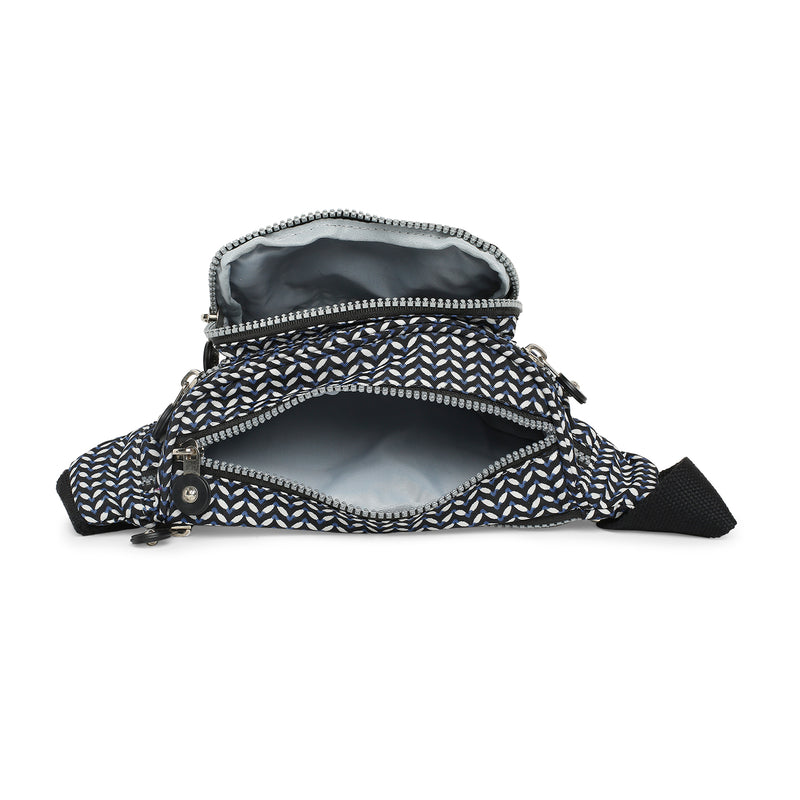 BAOMI CRINKLE WAIST BAG Range Black & White Soft One Size Waist Bag
