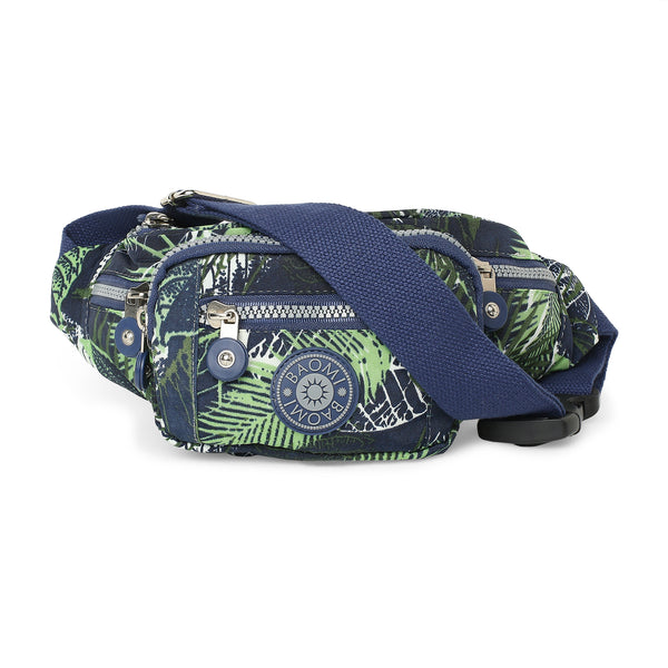 BAOMI CRINKLE WAIST BAG Range Blue & Green Soft One Size Waist Bag