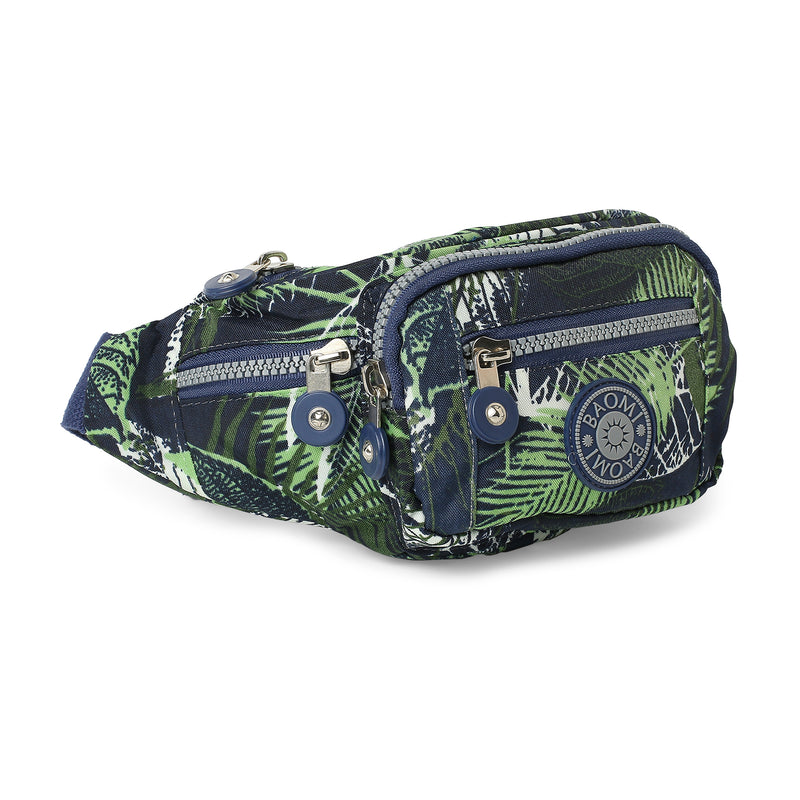 BAOMI CRINKLE WAIST BAG Range Blue & Green Soft One Size Waist Bag