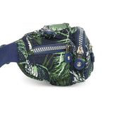BAOMI CRINKLE WAIST BAG Range Blue & Green Soft One Size Waist Bag