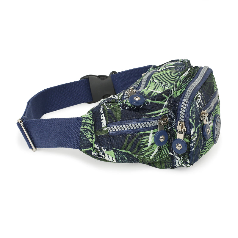 BAOMI CRINKLE WAIST BAG Range Blue & Green Soft One Size Waist Bag