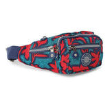 BAOMI CRINKLE WAIST BAG Range Red & Green Soft One Size Waist Bag