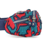 BAOMI CRINKLE WAIST BAG Range Red & Green Soft One Size Waist Bag