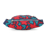 BAOMI CRINKLE WAIST BAG Range Red & Green Soft One Size Waist Bag