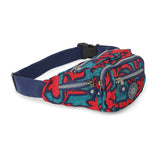 BAOMI CRINKLE WAIST BAG Range Red & Green Soft One Size Waist Bag