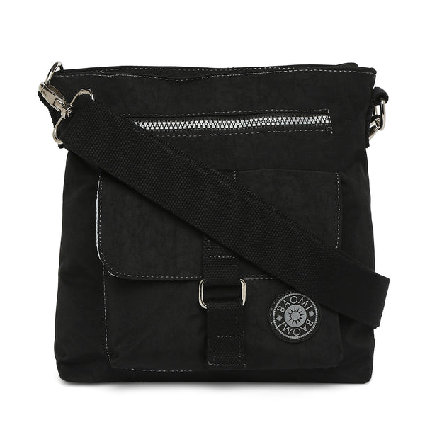 BAOMI CRINKLE SHOULDER BAG Range Black Soft One Size Shoulder Bag