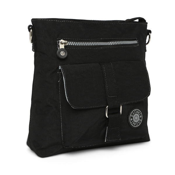 BAOMI CRINKLE SHOULDER BAG Range Black Soft One Size Shoulder Bag