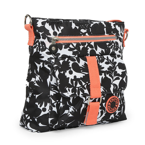 BAOMI CRINKLE SHOULDER BAG Range Black & Peach Soft One Size Shoulder Bag