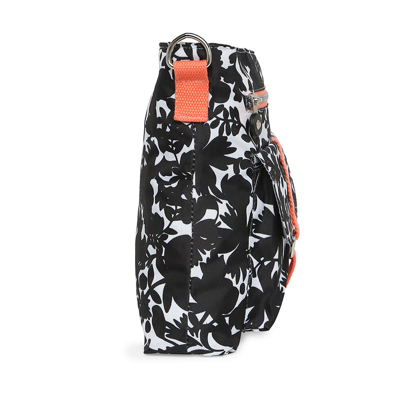 BAOMI CRINKLE SHOULDER BAG Range Black & Peach Soft One Size Shoulder Bag