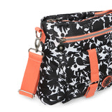 BAOMI CRINKLE SHOULDER BAG Range Black & Peach Soft One Size Shoulder Bag