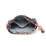 BAOMI CRINKLE SHOULDER BAG Range Black & Peach Soft One Size Shoulder Bag