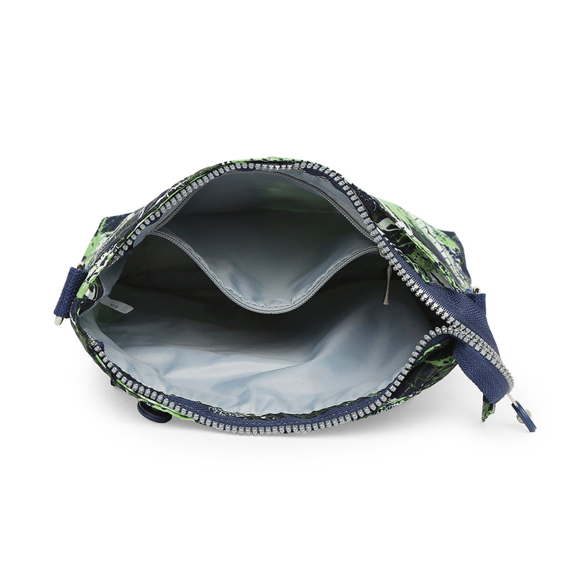 BAOMI CRINKLE SHOULDER BAG Range Blue & Green Soft One Size Shoulder Bag