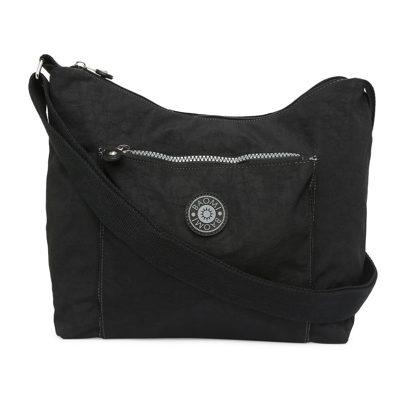 BAOMI CRINKLE SHOULDER BAG Range Black Soft One Size Shoulder Bag