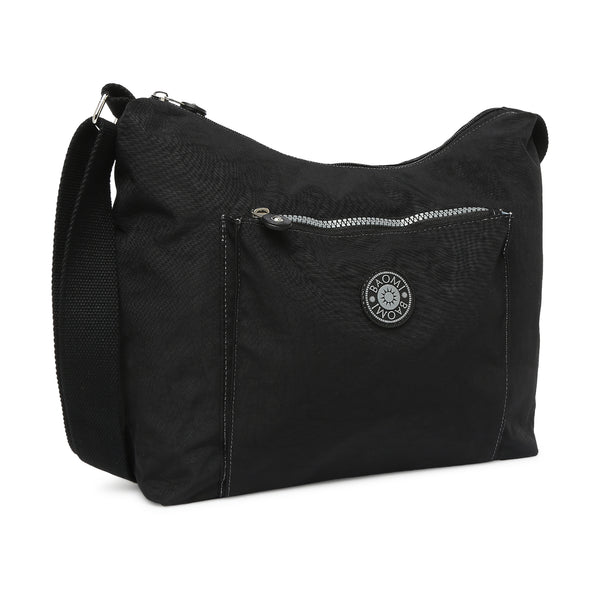 BAOMI CRINKLE SHOULDER BAG Range Black Soft One Size Shoulder Bag