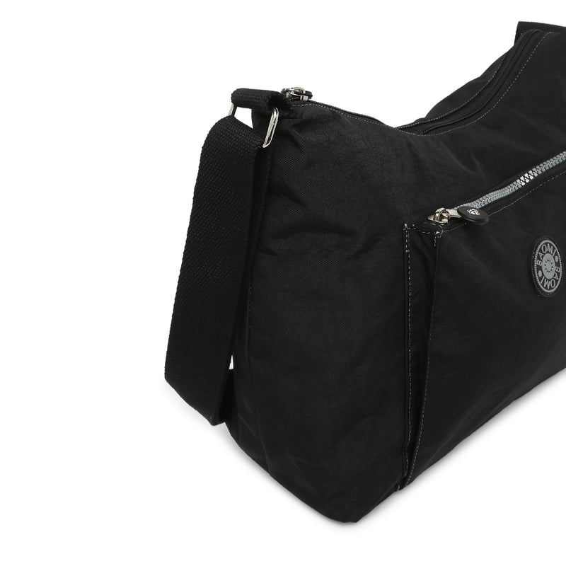 BAOMI CRINKLE SHOULDER BAG Range Black Soft One Size Shoulder Bag