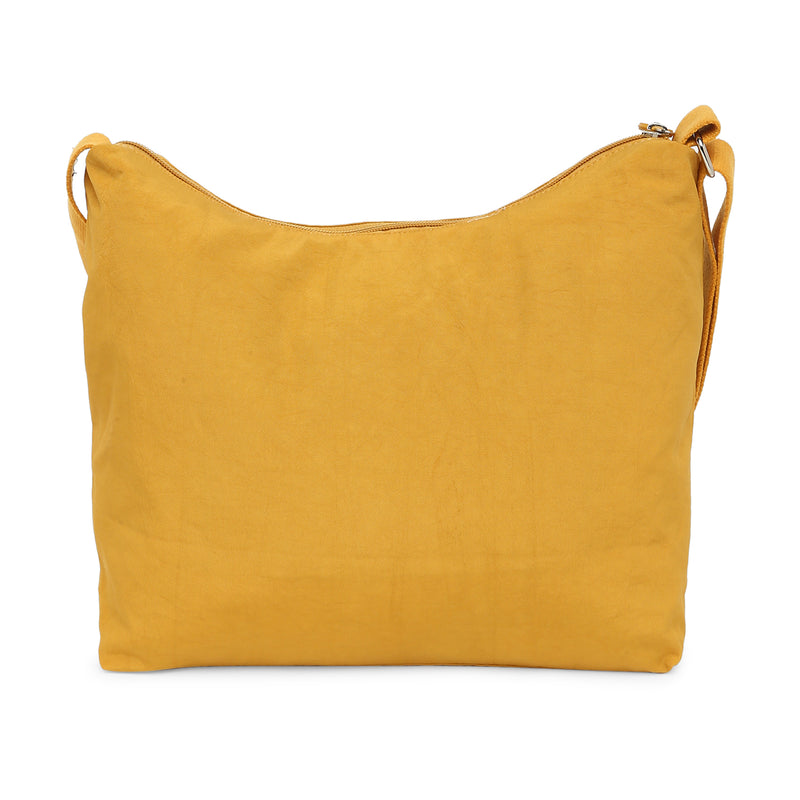 BAOMI CRINKLE SHOULDER BAG Range Yellow Soft One Size Shoulder Bag