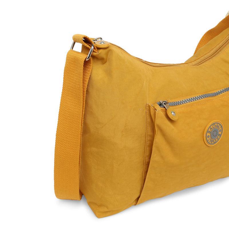 BAOMI CRINKLE SHOULDER BAG Range Yellow Soft One Size Shoulder Bag