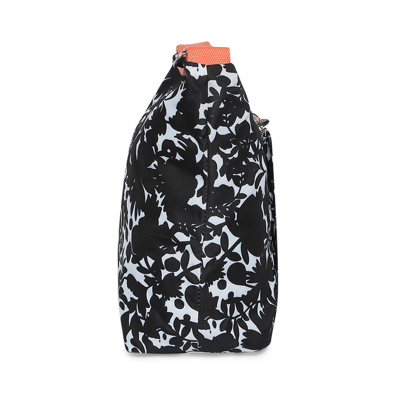 BAOMI CRINKLE SHOULDER BAG Range Black & Peach Soft One Size Shoulder Bag