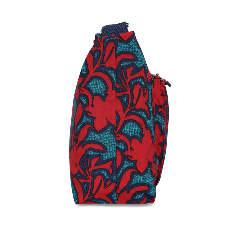BAOMI CRINKLE SHOULDER BAG Range Red & Green Soft One Size Shoulder Bag