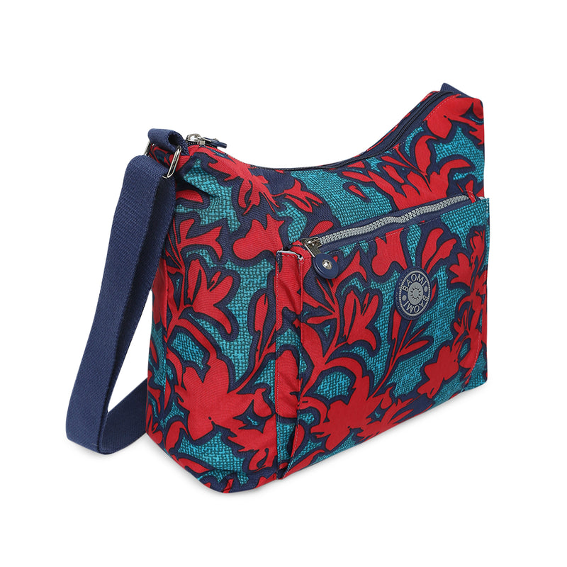 BAOMI CRINKLE SHOULDER BAG Range Red & Green Soft One Size Shoulder Bag