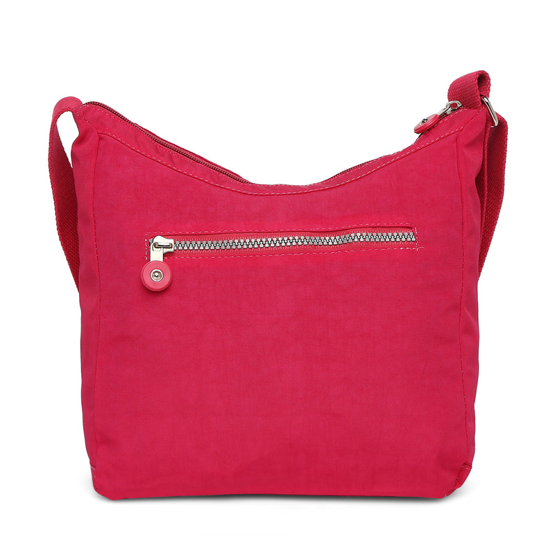 BAOMI CRINKLE SHOULDER BAG Range Fuchsia Red Soft One Size Shoulder Bag