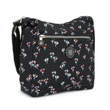 BAOMI CRINKLE SHOULDER BAG Range Black Floral Soft One Size Shoulder Bag