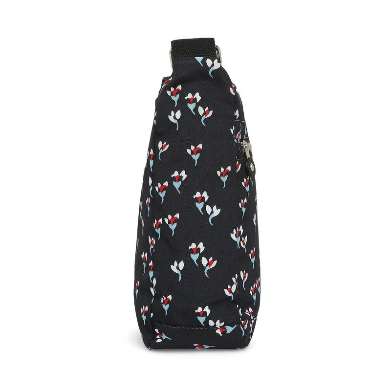BAOMI CRINKLE SHOULDER BAG Range Black Floral Soft One Size Shoulder Bag