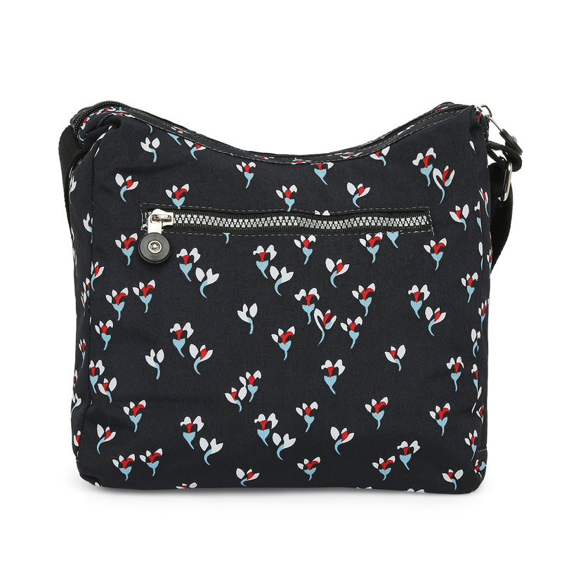 BAOMI CRINKLE SHOULDER BAG Range Black Floral Soft One Size Shoulder Bag