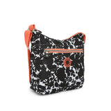 BAOMI CRINKLE SHOULDER BAG Range Black & Peach Soft One Size Shoulder Bag
