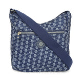 BAOMI CRINKLE SHOULDER BAG Range Blue & White Soft One Size Shoulder Bag
