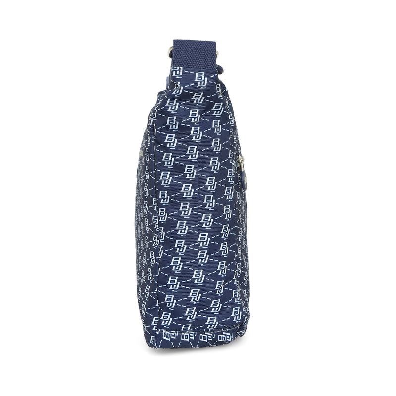 BAOMI CRINKLE SHOULDER BAG Range Blue & White Soft One Size Shoulder Bag