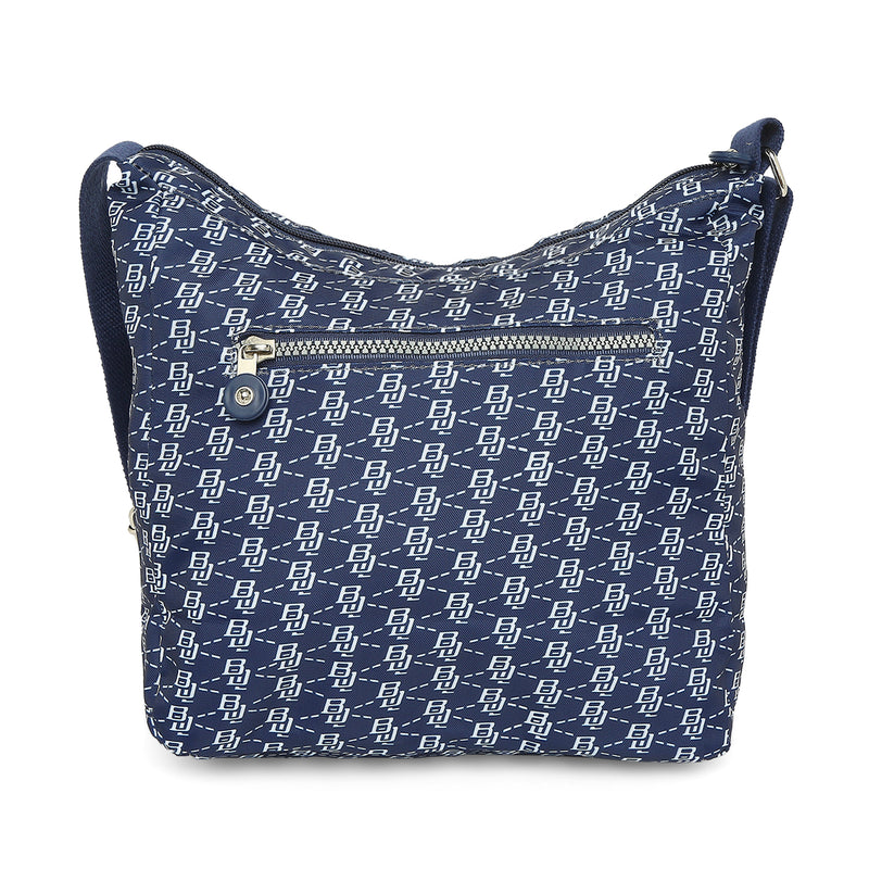 BAOMI CRINKLE SHOULDER BAG Range Blue & White Soft One Size Shoulder Bag