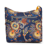 BAOMI CRINKLE SHOULDER BAG Range Blue & Yellow Floral Soft One Size Shoulder Bag