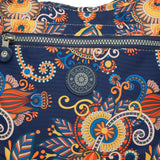 BAOMI CRINKLE SHOULDER BAG Range Blue & Yellow Floral Soft One Size Shoulder Bag