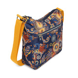 BAOMI CRINKLE SHOULDER BAG Range Blue & Yellow Floral Soft One Size Shoulder Bag