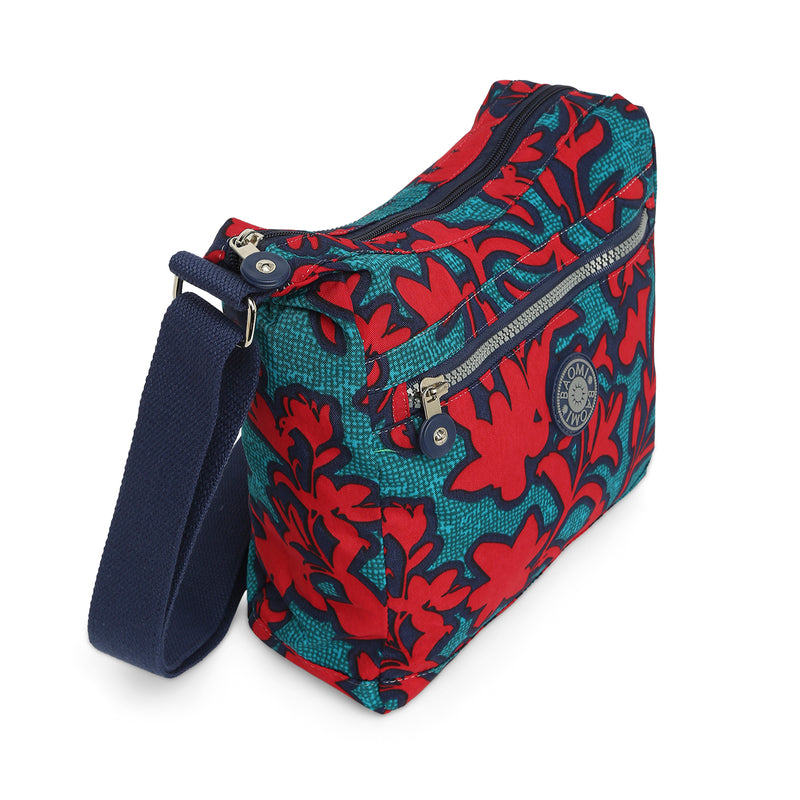 BAOMI CRINKLE SHOULDER BAG Range Red & Green Soft One Size Shoulder Bag