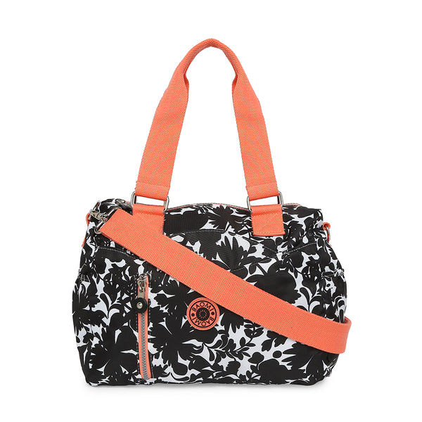 BAOMI CRINKLE SHOULDER BAG Range Black & Peach Soft One Size Shoulder Bag