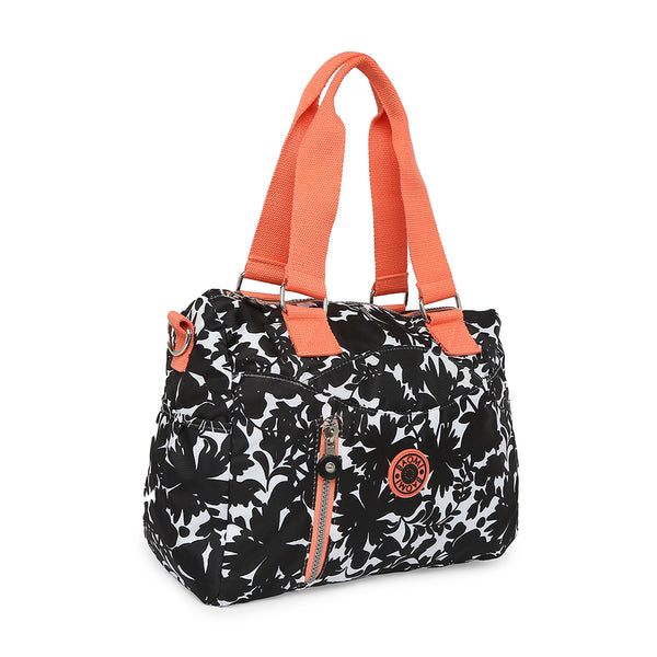 BAOMI CRINKLE SHOULDER BAG Range Black & Peach Soft One Size Shoulder Bag